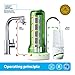 Ecosoft Countertop Water Filter System for Faucet Mount with Extra Filtration Cartridge - Green