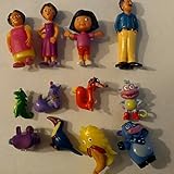 GRHOSE Dora the Explorer Deluxe Figures Toy Playset Cake Topper Figurines 12pcs