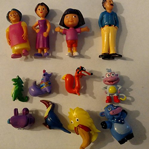 Dora the Explorer Deluxe Figures Toy Playset Cake Topper Figurines 12pcs by BIGFUNTOYS store