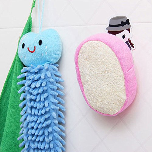 image for Iusun Cleaner Iusun Bath Shower Sponge Natural Loofahs Pouf Comfortabl