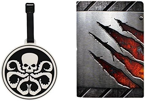Passport Cover - Holder - for Men &amp; Women - w/ Leather Luggage Tag (Kaiju)