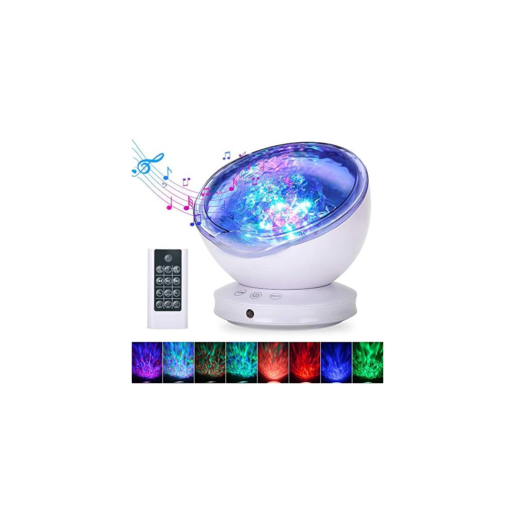 Ocean Wave Projector GRDE 12 LED Night Light Lamp