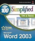 Word 2003: Top 100 Simplified Tips & Tricks by Jinjer Simon