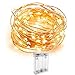 Starry String Lights Timer Battery Holder Case Operated Flexible Fairy Lights 9.8 Feet 30 LEDs Copper Wire Rope Light Patio Decorations Ultra Thin Mini Lighting for Bedroom, Patio, Garden, Gate, Yard