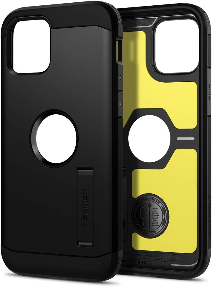 Spigen Tough Armor Case Compatible with iPhone 12 Pro / 12 - Black, iPhone 12 Pro/12