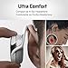 Small Bluetooth Headphones Wrap around Head – Sports Wireless Headset with Built in Microphone and Crystal-Clear Sound, Fold-able and Carried in the Purse, and 12-hour Battery Life, Whitethumb 3