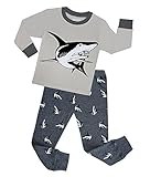 Shark Pajamas Boys Sleepwear 2Pcs Set Children Cotton Christmas Clothes Outfit