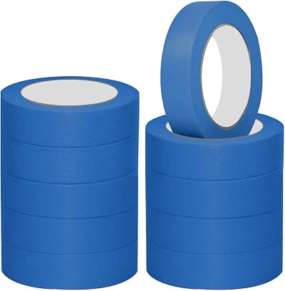 NORTHERN BROTHERS Blue Masking Tape 24mm x 20m 10 Rolls Painting Tape