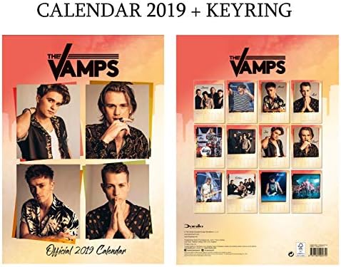 The Vamps Official Calendar 2019 + The Vamps Key Ring