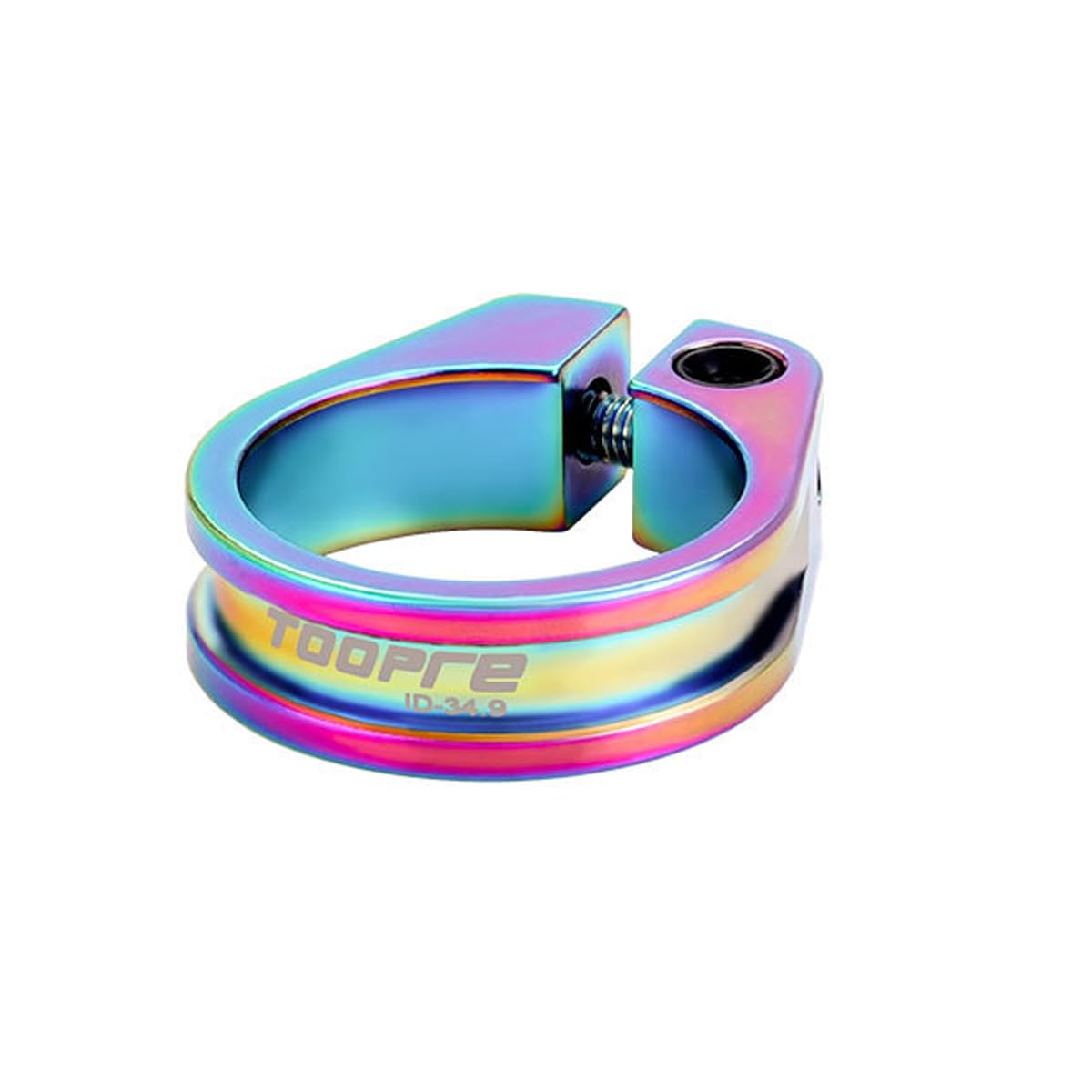 HOUSON Aluminium Bicycle Seat Clamp, 34.9mm, Multicolor, Quick Release for Mountain, Road, City, Folding Bikes