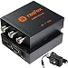 Rasfox Powered AV/RCA to HDMI Converter, Composite 3RCA Audio Video A/V CVBS to HDMI Adapter Converter Box with Power Adapter,Upscaler 1080P 720P. High-End Metal Box with 1 Year Warranty