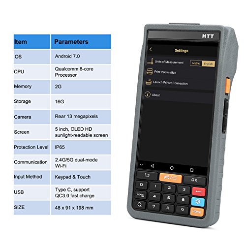 LAUNCH X-431 HTT Professial Diagnostic Device High-End OE-Level Handheld Android 7.0 Based for All-System with 15 Special Functions/Intelligence and Remote Diagnosis Covering 140+ Vehicle Makes