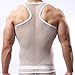 YouBin Sexy Men's Underwear Sleeveless Vest Tank Top Mesh See Through T-Back Nightwear Fishnet Undershirt