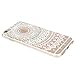 iPhone 6 Case, iPhone 6S Case, JAHOLAN TPU Silicone Gel Soft Clear Case Cover for iPhone 6 6S - White Mint Tribal Mandala