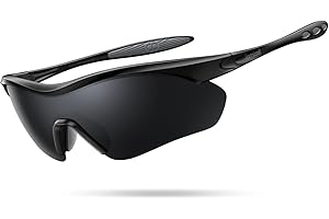 Lamicall 23g Polarized Sports Sunglasses - UV400 Protection Men Women Sun Glasses for Running Cycling Fishing, Eyewear Frames