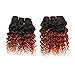 Emmet 2pcs/lot 100g Short Wave 8Inch Brazilian Kinky Curly Human Hair Extension