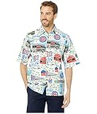 Reyn Spooner Men's Chicago Cubs MLB Classic Fit Hawaiian Shirt, Scenic 2019, Large