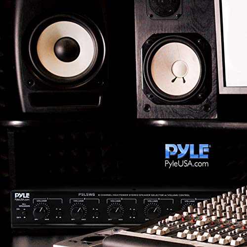 Pyle 6 Channel Speaker Selector Switch Multi Zone A B Speaker