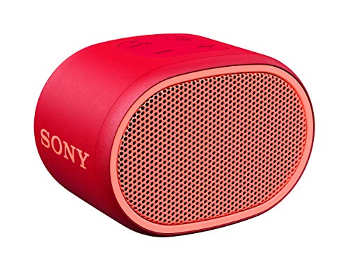 Sony SRS-XB01 - Speaker wireless portatile con EXTRA BASS, Resistente all'acqua, Bluetooth, Rosso