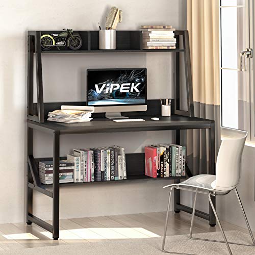 VIPEK Computer Desk with Hutch and Bookshelf, 47" Home Office Desk PC