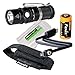 Fenix RC09 550 Lumen USB rechargeable CREE LED Flashlight EDC with Fenix 16340 Li-ion battery, and EdisonBright BBX3 battery carry case bundle