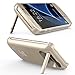 Galaxy S7 Charger Case, SAVFY 4200 mAh Portable External Backup Battery Charger Cover Case Pack for Samsung Galaxy S7 Rechargeable Power Bank Case (Gold)