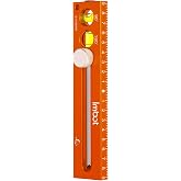 Imbot 4&ldquo; Multi Level Ruler for Leveling Measuring Marking Cutting | multifunctional 2ft metal leveling ruler for cabinet installation shelf mounting leveling picture framing and construction
