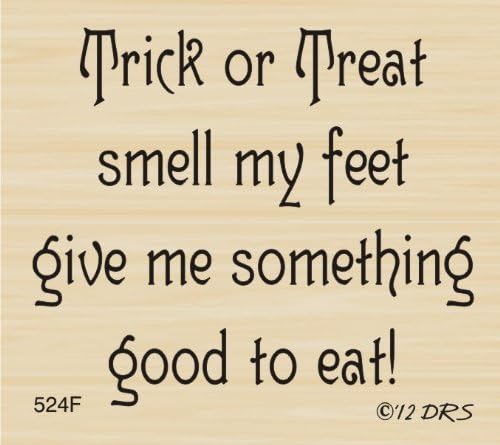 Smell My Feet Greeting Rubber Stamp by DRS Designs Rubber Stamps