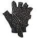 Contraband Pink Label 5127 Womens Vegan Weight Lifting Gloves w/Synthetic Microfiber Amara Leather (Pair) - Machine Washable Fingerless Workout Gloves Designed for Women (Black, Small)