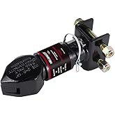 Trailer Adjustable Coupler 2-5/16 in,12500LBS Capacity,Black Powder Coat,Adjustable Channel-Mount Coupler