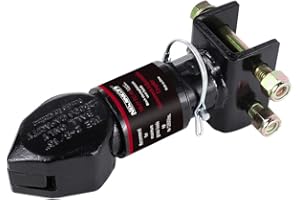 NBJINGYI Trailer Adjustable Coupler 2-5/16 in,12500LBS Capacity,Black Powder Coat,Adjustable Channel-Mount Coupler