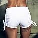FIRM ABS Women's High Wasit Activewear Exercise Gym Volleyball Shorts White XL