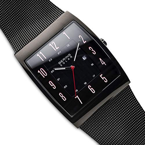 BERING Hombre Análoga Solar Reloj de Pulsera de colección con Acero Inoxidable Pulsera und Cristal de Zafiro - Imagen 3