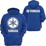 Yamaha Racing Hoodie Motocross YZF R1 R6 YFZ Motorcycles Honda Yamaha Sweatshirt (Blue, M)