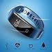 Fitness Tracker,Letufit Heart Rate Activity Tracker Smart Bracelet with Sleep Monitor,Pedometer for iOS & Android (blue)