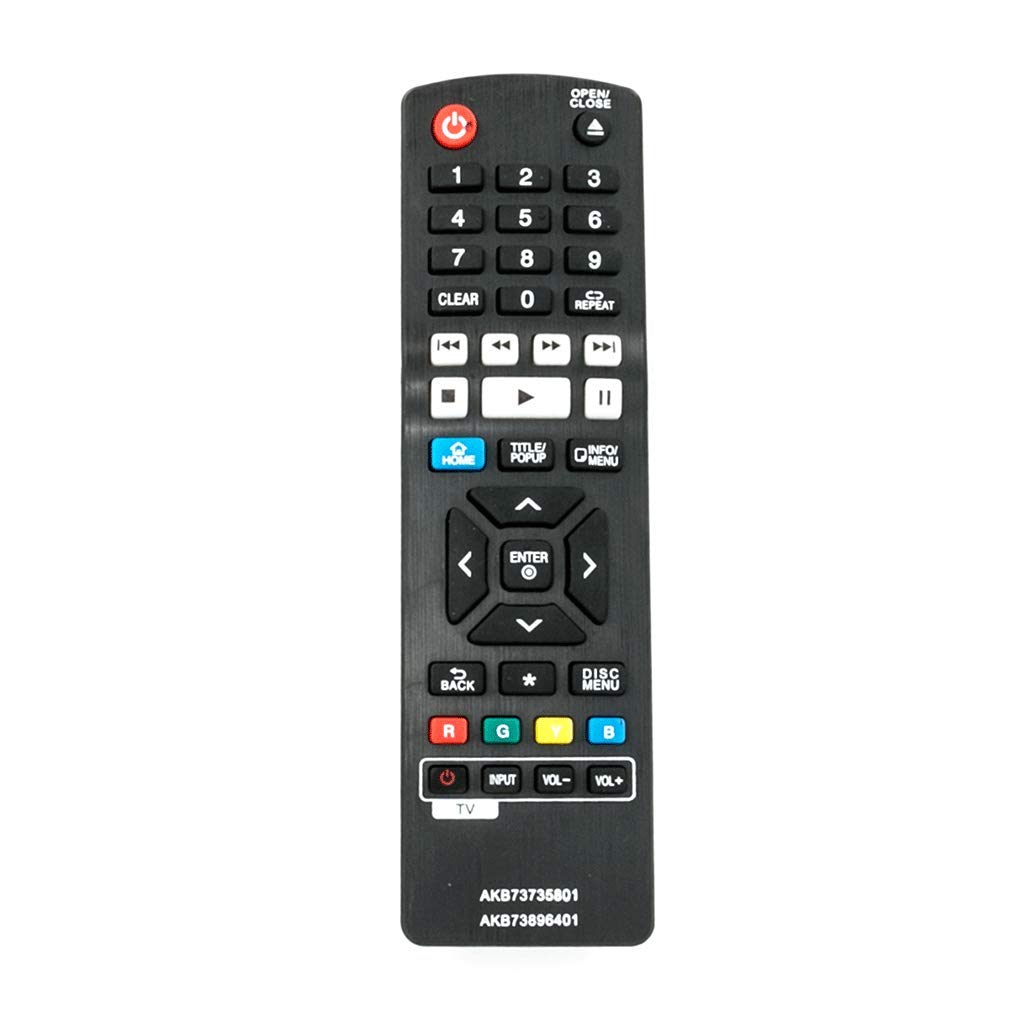 VINABTY AKB73735801 AKB73896401 Remote Control Replacement for LG Blue Ray DVD Player BP530R BP530 BP630 BP250 BP155 BP450 BP540 BP230 BP135W BP255 BP735