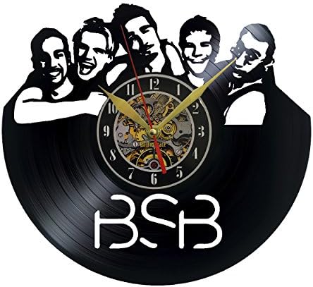 Vinyl Wall Clock Backstreet Boys BSB 12 in Black Decor Modern Decorative Vinyl Record Wall Clock Unique Gift To Your Friends And Family For Any Occasion Model # 00206