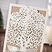 WISHMADE Rustic Laser Cut Wedding Invitations Ivory Invitation Cards with Kraft Insert for Engagement Baby Shower Birthday Quinceanera (50 Pieces)