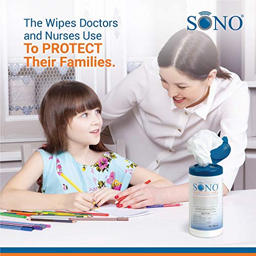 SONO Medical Grade Disinfecting Wipes- Bleach-Free, Multi - Surface Wipes Used by Healthcare Professionals (1)