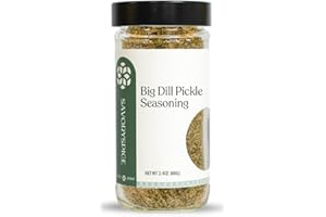 SAVORY SPICE SHOP Savory Spice Big Dill Pickle Seasoning (2.4 oz) - Zesty & Tangy Dill Pickle Seasoning for Popcorn, Chicken, Burgers, Fries & Snacks - Gluten-Free, No MSG