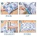 LOZAYI Home Premium Space Saver Bags Combination Package 8 Pack (4 x Large, 4 x Medium), Vacuum Storage Bags,Free Hand-Pump for Travel.Roll-Up Compression Bags Don't Need to Pump Or Vacuum