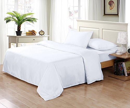 SLEEP GARDEN Bamboo Sheets | 320-Thread-Count | 4 Piece California King Sheet Set | 100% Bamboo | Hotel Quality | Super Soft | Eco-friendly | GMO Free | Hypoallergenic (White)