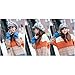 Leegoal Women Girls Winter Warm Slouchy Cut Openings Fluffy Knit Beanie Crochet Rib Hat Brim Cap