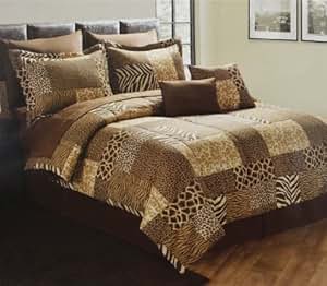 Amazon.com: 10 Pc Zebra/Giraffe/ Leapord Patchwork Print