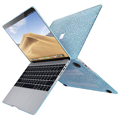 MacBook Air 13 inch Case,Anban Glitter Bling Smooth Protective Laptop Shell Slim Snap On Case with Keyboard Cover Compatible MacBook Air 13" (A1369 & A1466),Shining Loyal Blue - Thumbnail 5