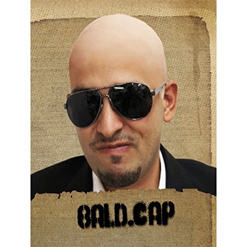 Bald Cap Latex Appliance Halloween Mens Skin Head Shaved Prosthetic Make-up - Thumbnail 2
