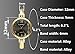 Top Plaza Elegant Fashion Women's Grils' Retro Bracelet Bangle Wrist Quartz Watch, Silver Tone