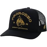 HOOEY ProRodeo Hat - Snapback Baseball Cap with Embroidered Logo, Adjustable 5-Panel Casual Western Hat with Rope Detail