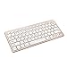 Jelly Comb [Whisper-quiet] 2.4G Ultra Slim Portable Wireless Keyboard and Mouse Combo for Desktop, Windows 7 / 8 / XP / Vista - Gold