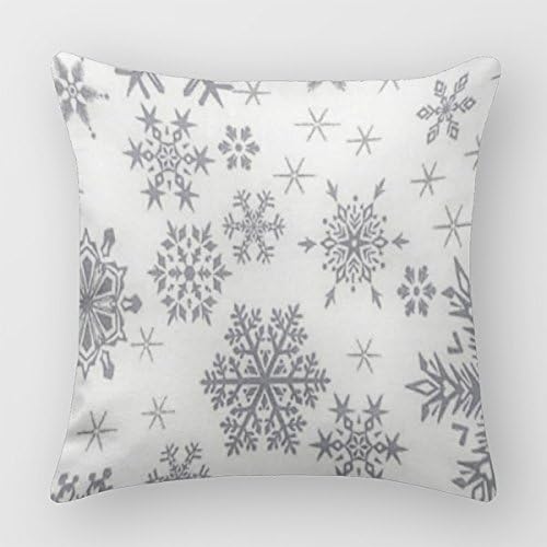 Chocol Christmas Pillow Case 20 X 20 Snowflake Decorative Home Decor
